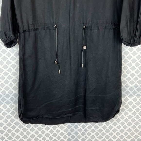 EUC UO Black Adjustable-Waist Tencel Mini Dress - Picture 7 of 11